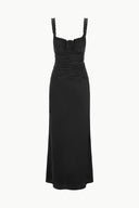 Image NIC SILK MAXI DRESS | BLACK 6 of 6