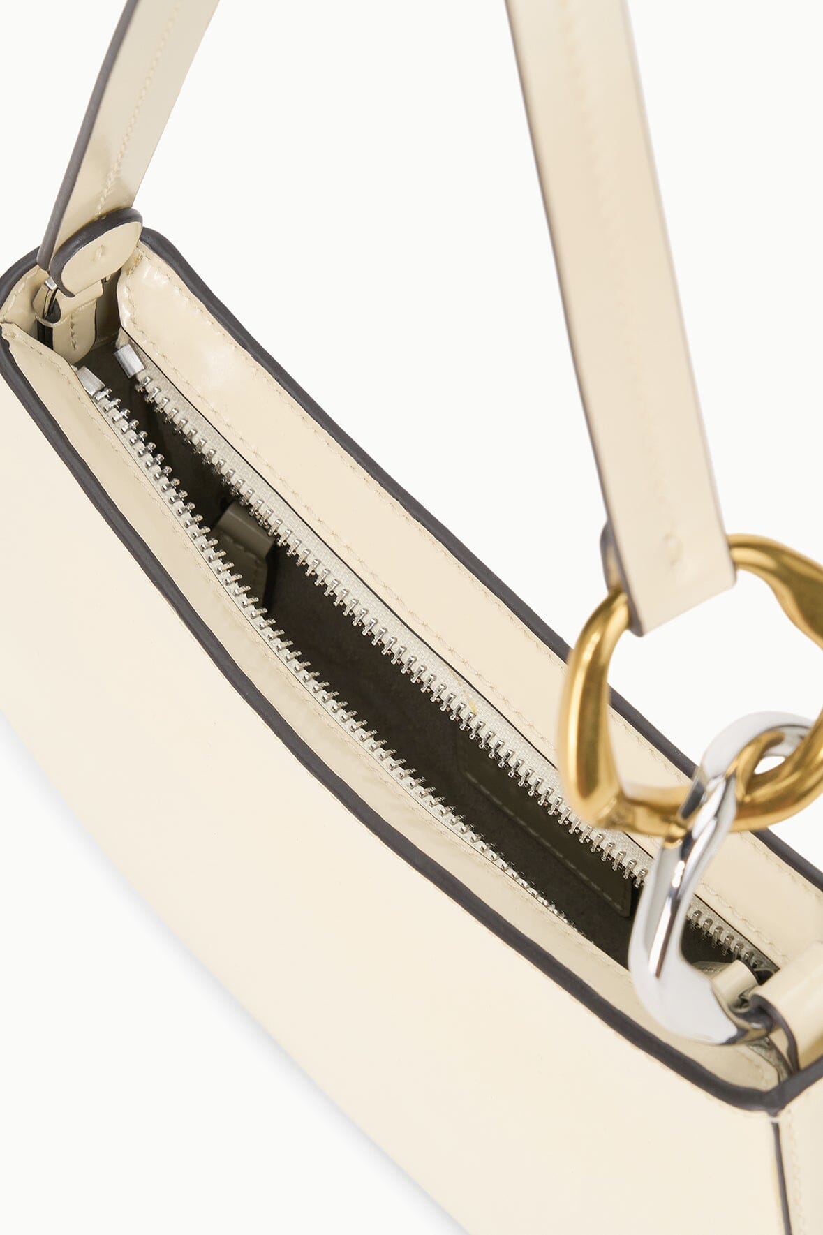 トートバッグ Staud Ollie Hobo Bag - Cream - Leather OLLIE BAG CREAM