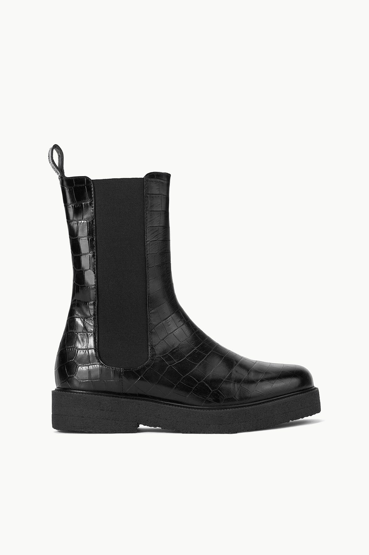 Image PALAMINO BOOT | BLACK FAUX CROC 1 of 5 and Clicking this image will trigger a zoom pop-up