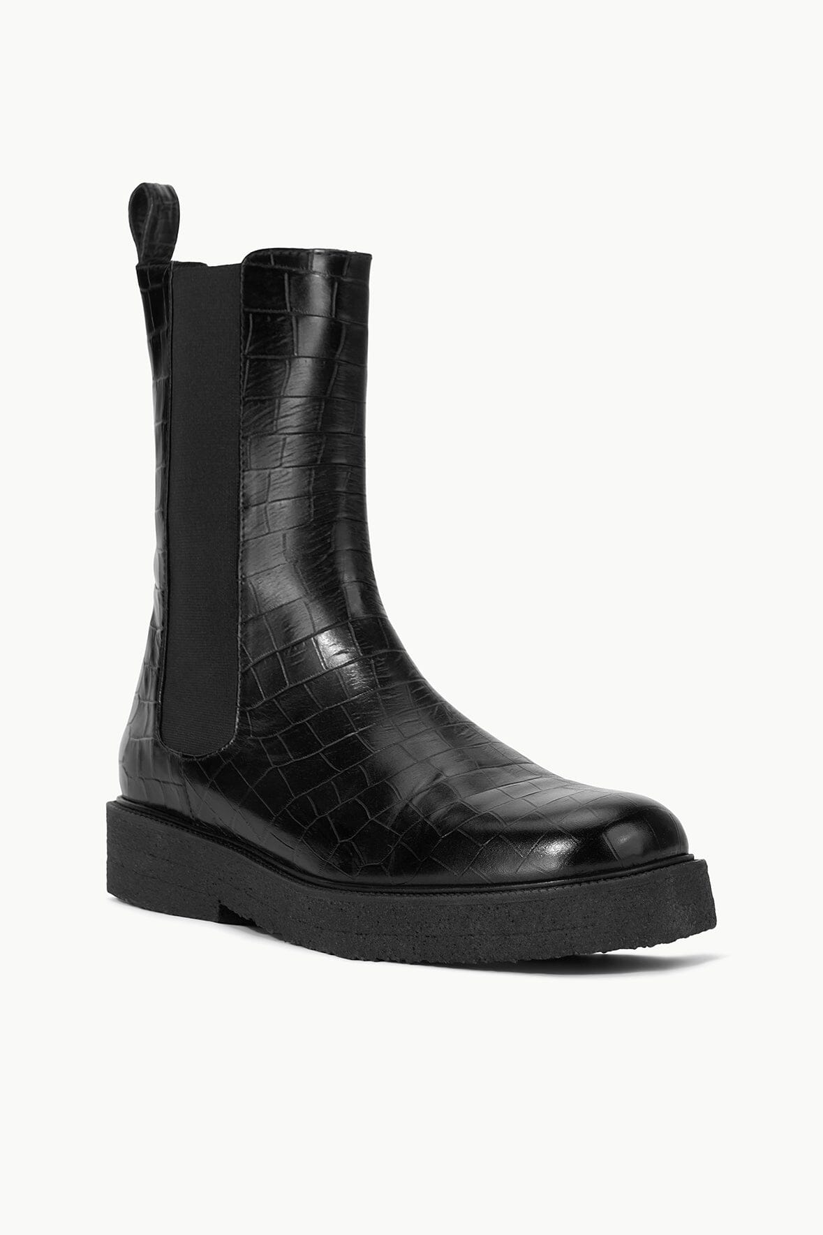 Image PALAMINO BOOT | BLACK FAUX CROC 2 of 5 and Clicking this image will trigger a zoom pop-up