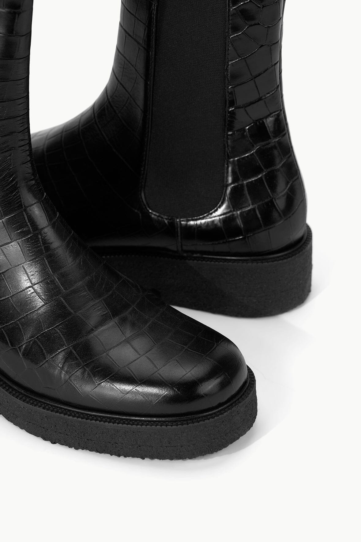 Image PALAMINO BOOT | BLACK FAUX CROC 3 of 5 and Clicking this image will trigger a zoom pop-up