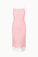 PALO LINEN DRESS | FADED BLUSH WHITE