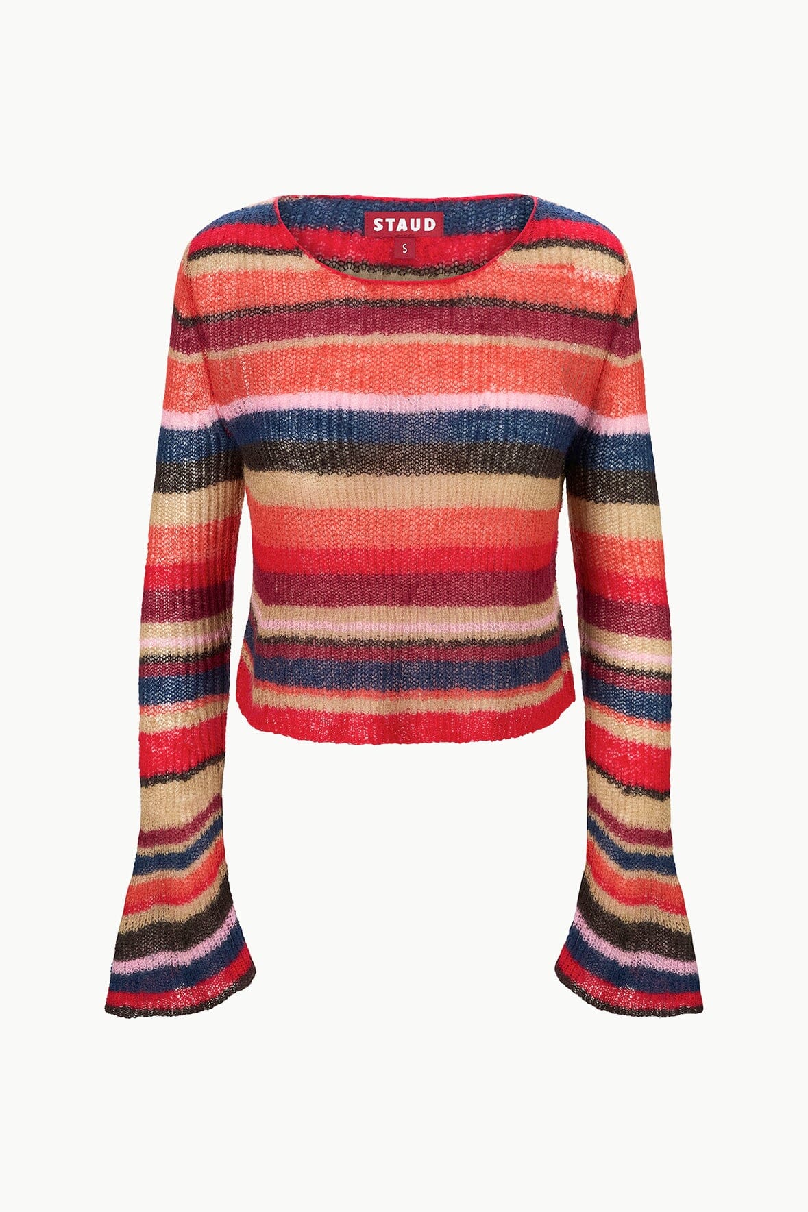 Image PARKER SWEATER | AUTUMNAL FADED STRIPE 5 of 5 and Clicking this image will trigger a zoom pop-up