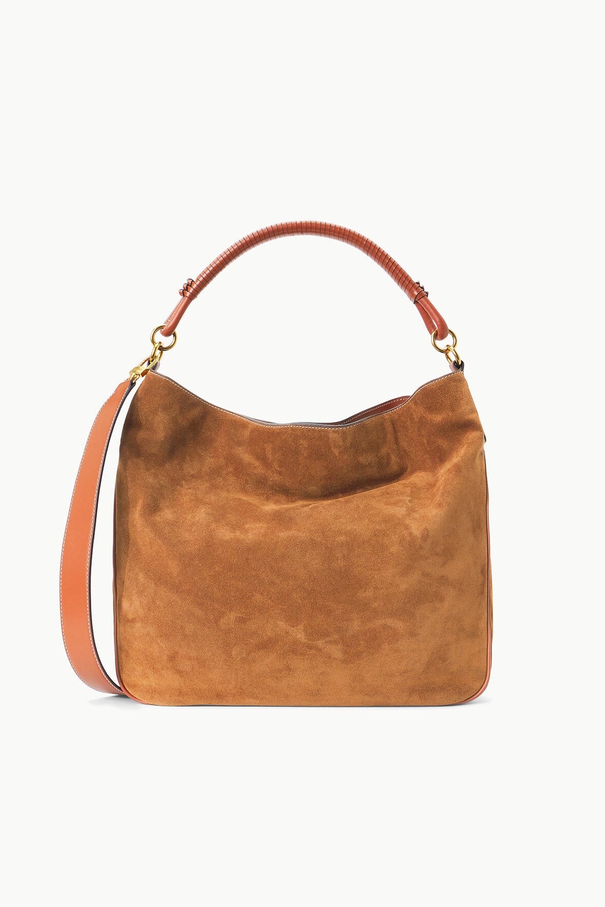 Image PERRY BAG | TAN SUEDE 1 of 7 and Clicking this image will trigger a zoom pop-up