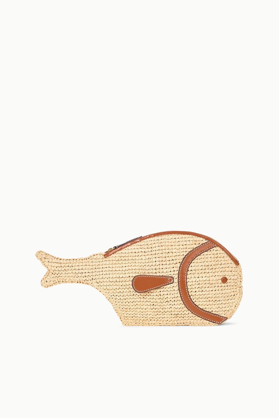 PESCE RAFFIA CLUTCH NATURAL