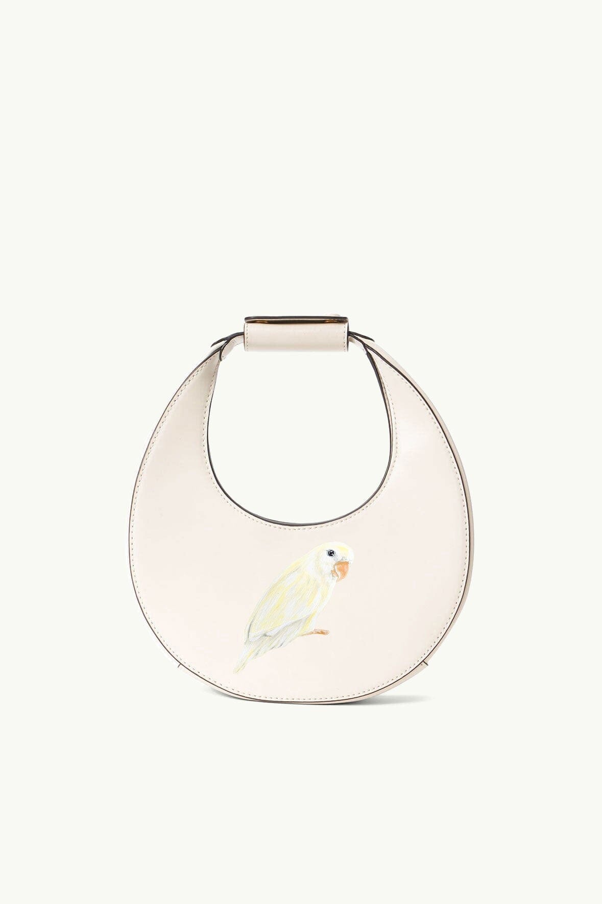 Image CUSTOM MINI MOON BAG | CREAM 2 of 4 and Clicking this image will trigger a zoom pop-up