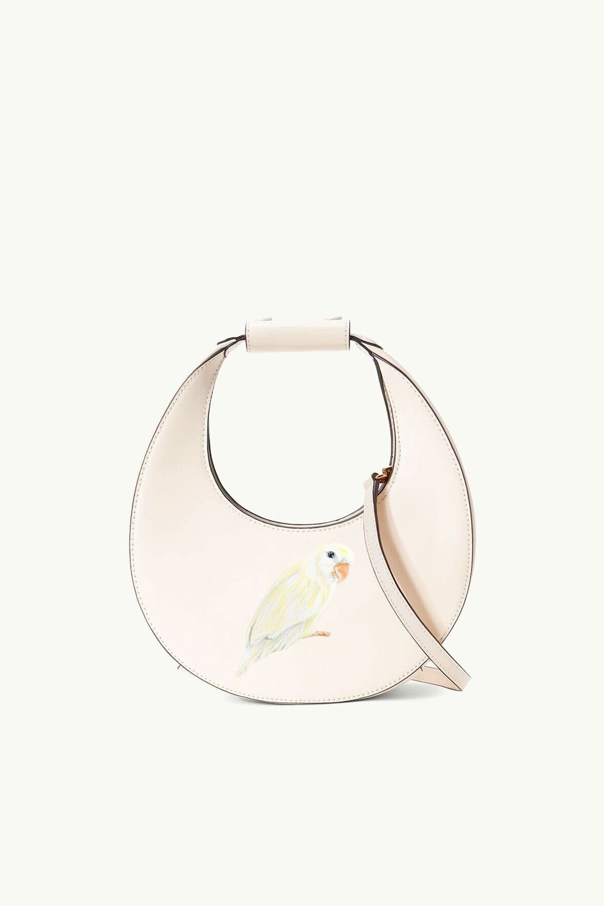 Image CUSTOM MINI MOON BAG | CREAM 1 of 4 and Clicking this image will trigger a zoom pop-up