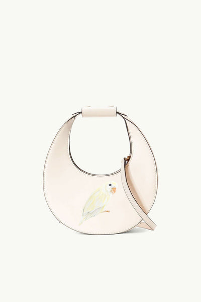 ★STAUD★ Mini Moon Shoulder Bag Cloud Blue 079244AZU 079244 Staud Blue Mini Moon Bag Staud