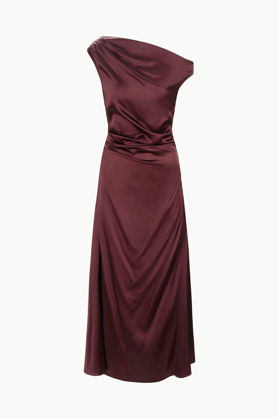 Image PHARE SILK DRESS | MERLOT 5 of 5 and Clicking this image will trigger a zoom pop-up