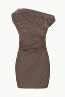 Image PHARE MINI DRESS | DARK OAK MICRO STRIPE 6 of 6