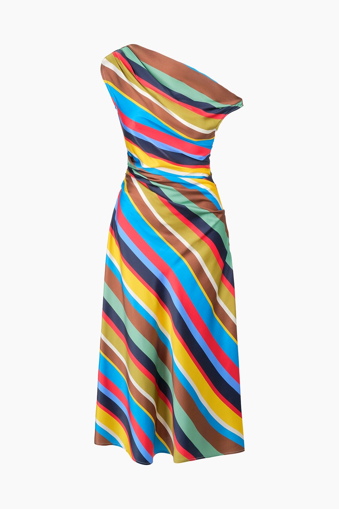 Image PHARE SILK DRESS | MARKET STRIPE 6 of 6 and Clicking this image will trigger a zoom pop-up