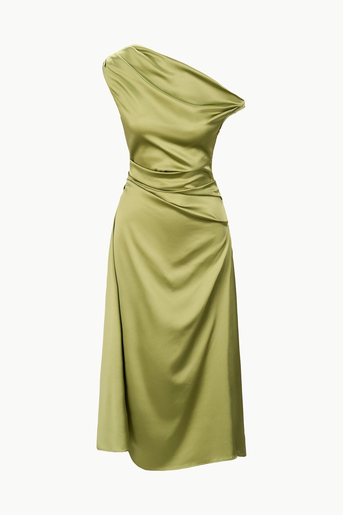 Image PHARE SILK DRESS | MOSS 7 of 7 and Clicking this image will trigger a zoom pop-up