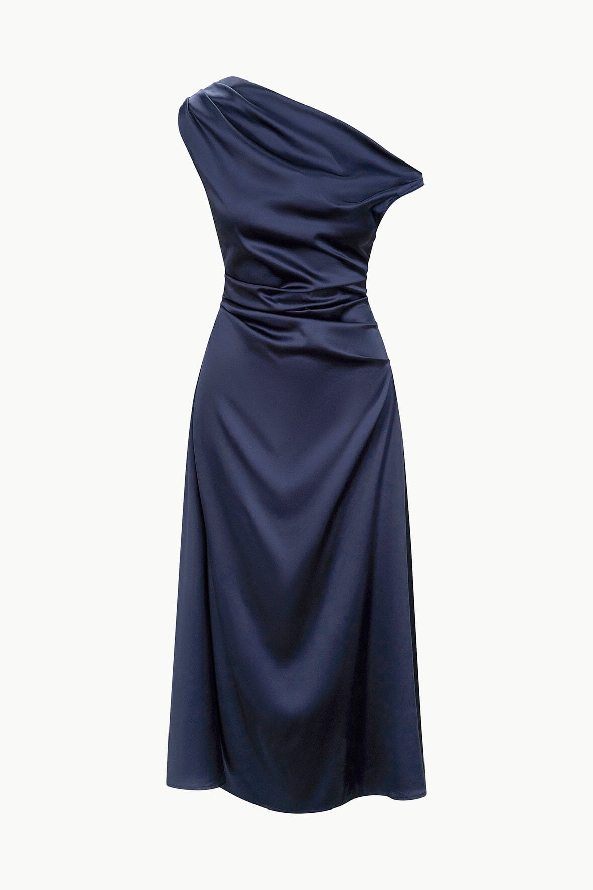 Image PHARE SILK DRESS | NAVY 6 of 6 and Clicking this image will trigger a zoom pop-up