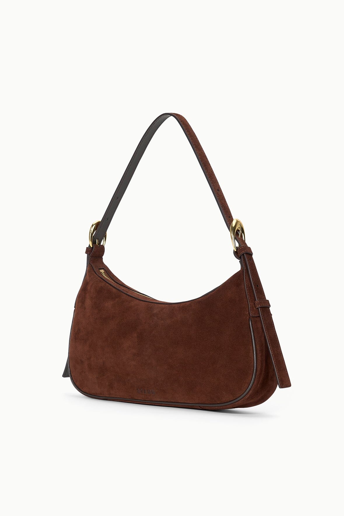Image PINE SHOULDER BAG | MAHOGANY SUEDE 3 of 8 and Clicking this image will trigger a zoom pop-up