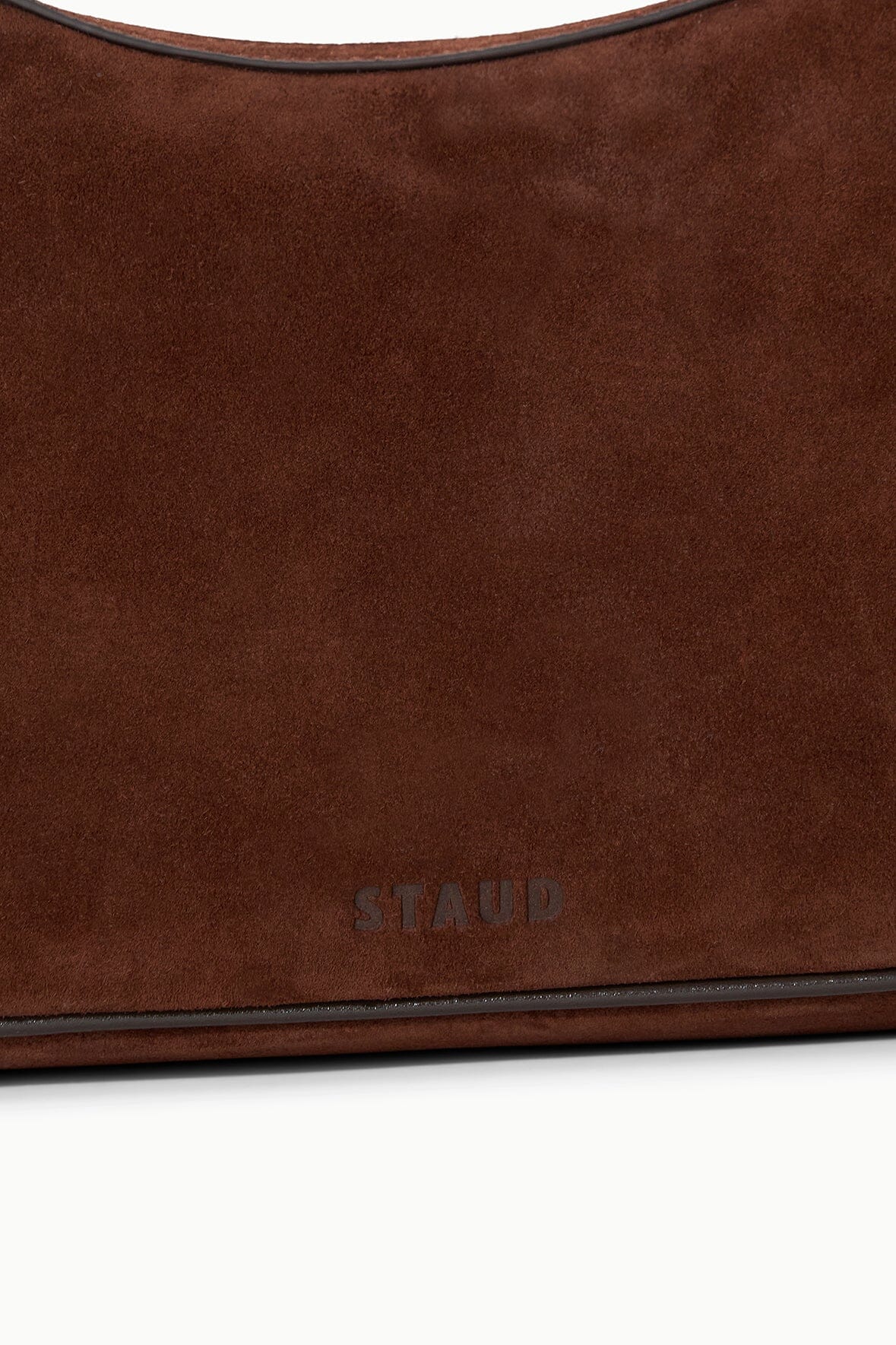 Image PINE SHOULDER BAG | MAHOGANY SUEDE 5 of 8 and Clicking this image will trigger a zoom pop-up