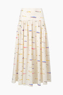 Image PROCIDA LINEN SKIRT | POP SARDINES IVORY 6 of 6