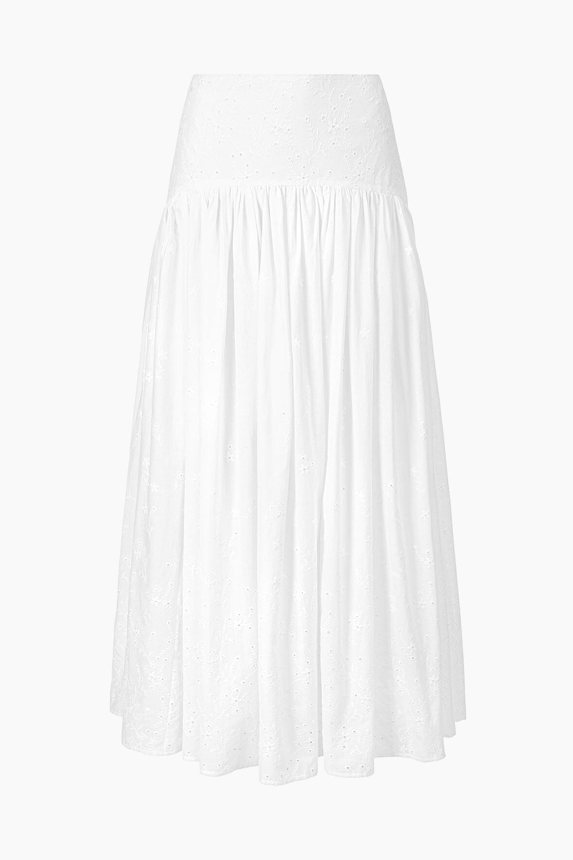 Image PROCIDA SKIRT | WHITE EYELET 7 of 7 and Clicking this image will trigger a zoom pop-up