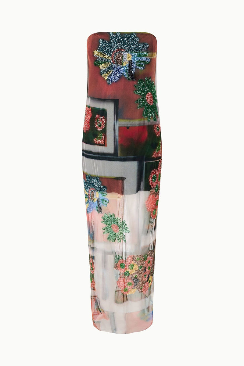 LILIANA DRESS BEADED SUPERBLOOM SCARF