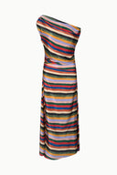 PHARE SILK MAXI DRESS | ARTIST STRIPE