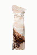 staud maxi phare dress STAUD, Phare Silk Maxi Dress in Cliffside, Size 8