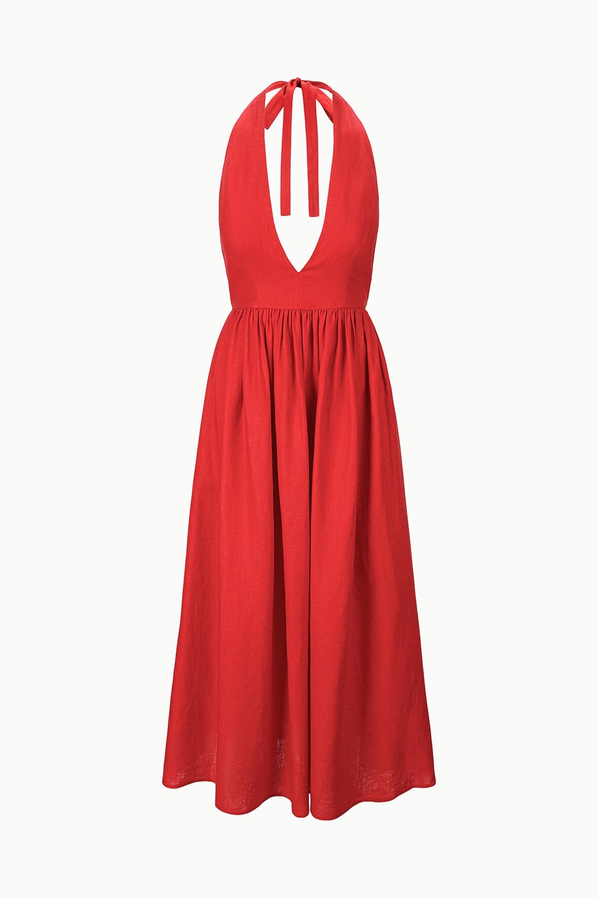 tomato linen dress Bedding Dress in Aqua by Field Day