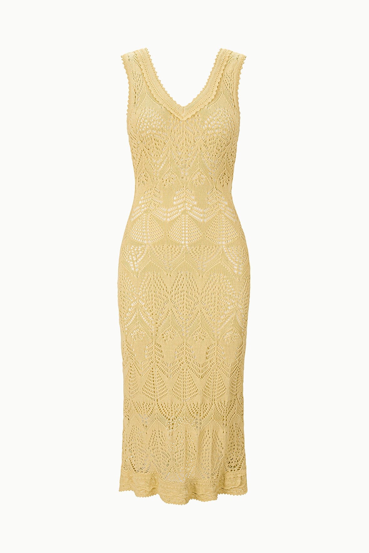 STAUD, Roan Dress in Butter, Size Medium
