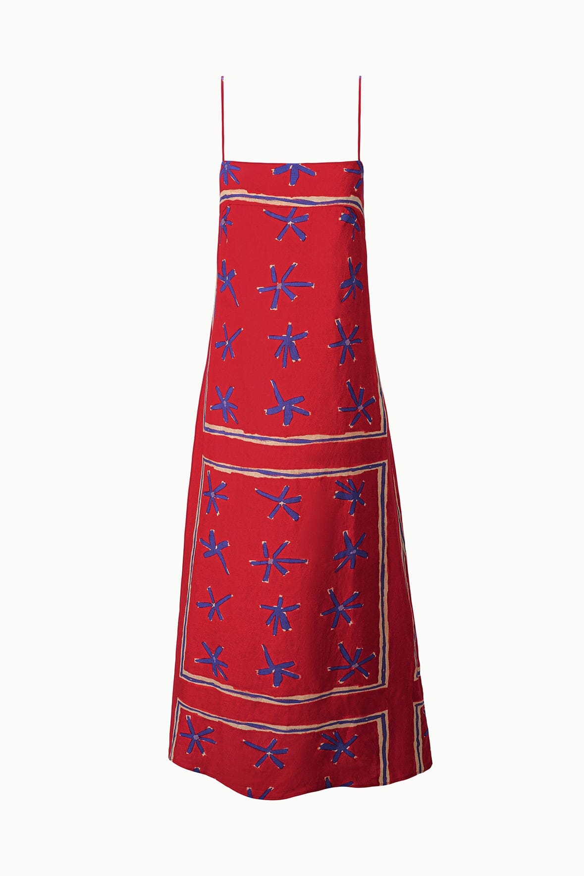staud laura linen dress sardines Staud Laura Linen Mini Dress in Pop Sardines Ivory