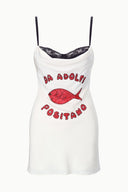 EVANGELINE SILK MINI DRESS | DA ADOLFO