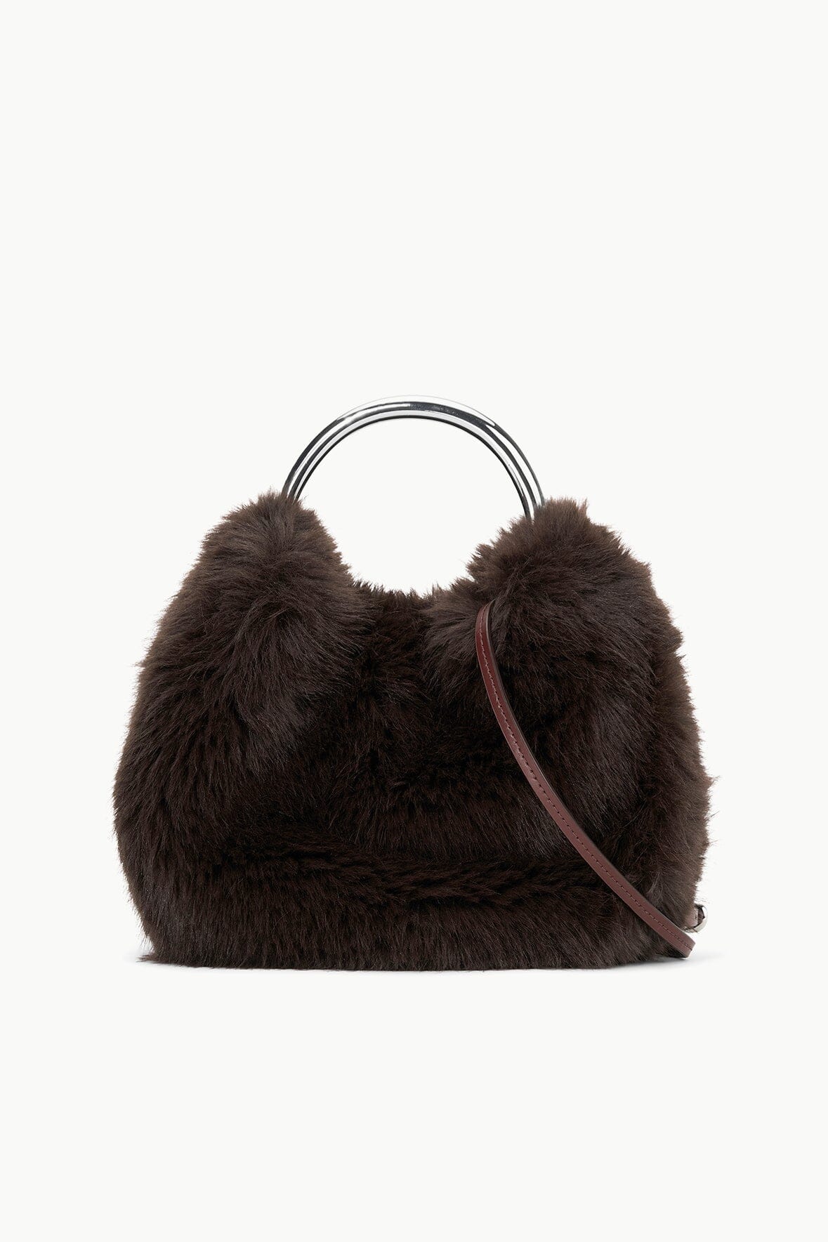 Image ROMEO FAUX FUR BAG | ESPRESSO 3 of 7 and Clicking this image will trigger a zoom pop-up