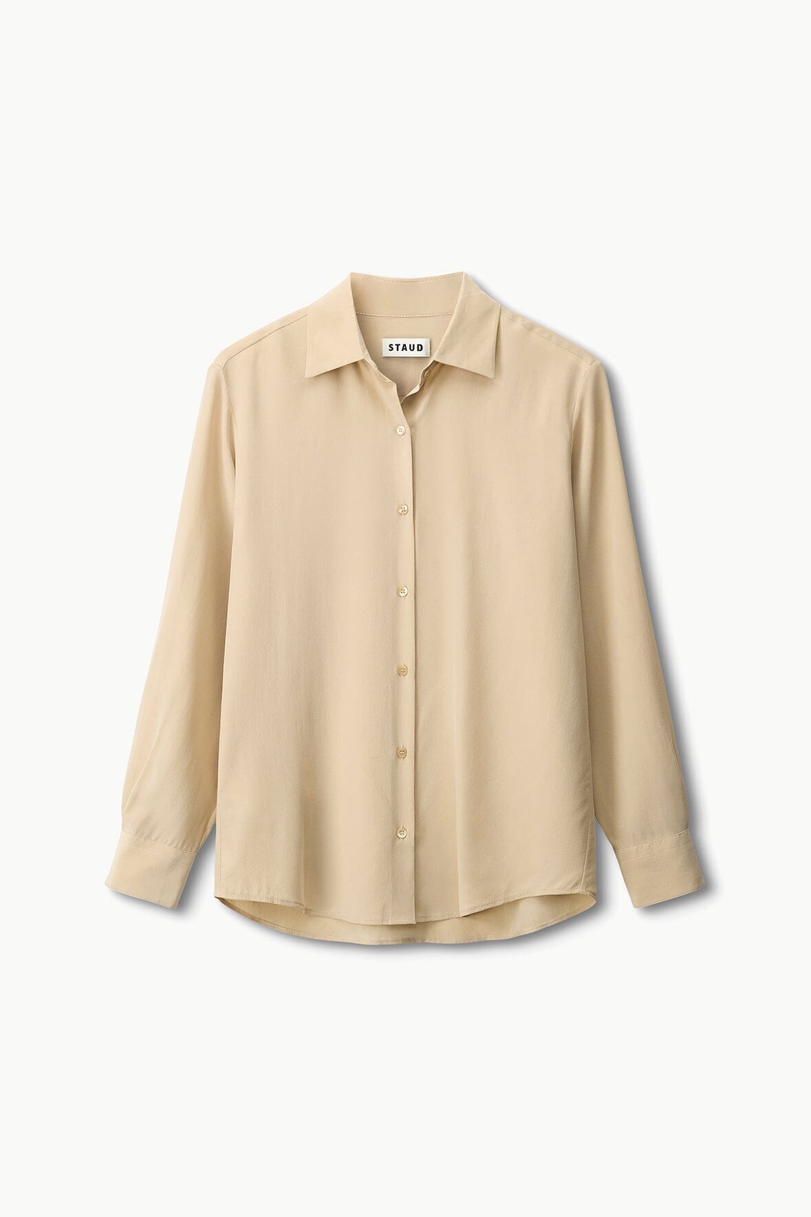 Image ROXBURY SILK SHIRT | STONE 6 of 6 and Clicking this image will trigger a zoom pop-up