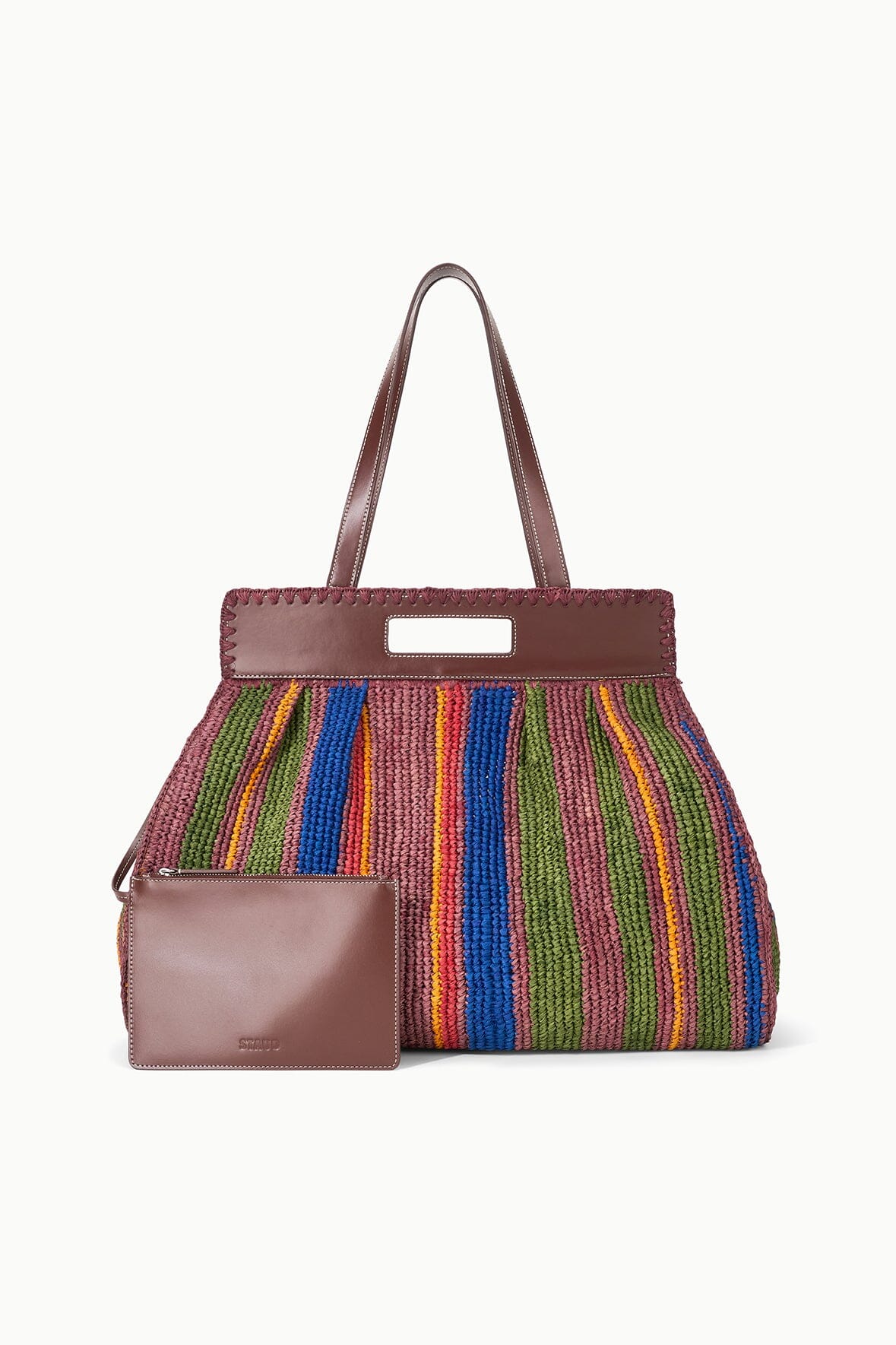 RUE TOTE BAG | JUNGLE STRIPE RAFFIA