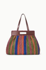 RUE TOTE BAG | JUNGLE STRIPE RAFFIA