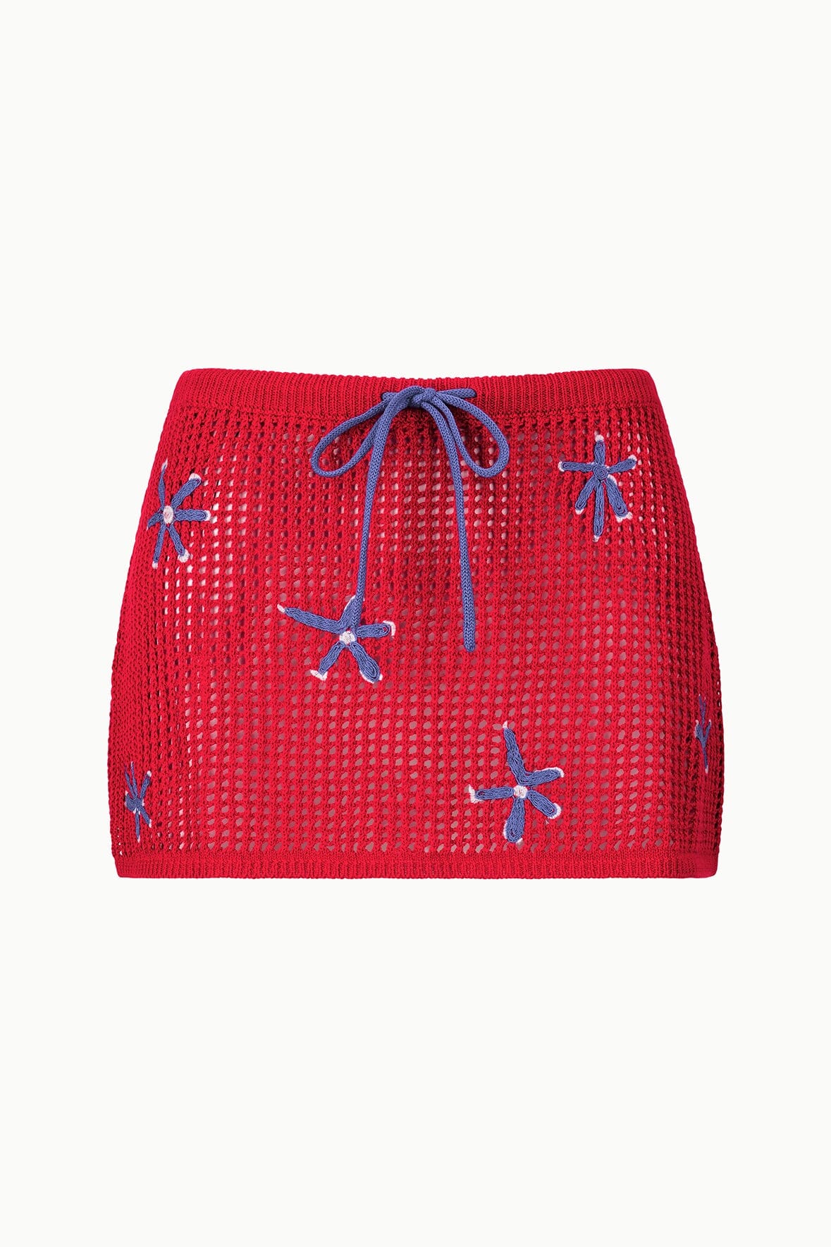 STAUD ZYA MINI SKIRT PAINTED FOULARD