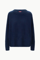 Image SERRANO CASHMERE RELAXED CREW | NAVY 4 of 4