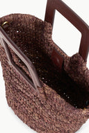 Image SHIRLEY RAFFIA MINI BUCKET | MAHOGANY 5 of 6