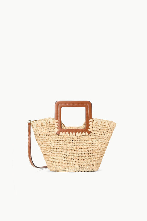 Go to SHIRLEY RAFFIA MINI BUCKET NATURAL TAN view 1