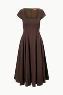 SHORT SLEEVE WELLS DRESS | EARTH
