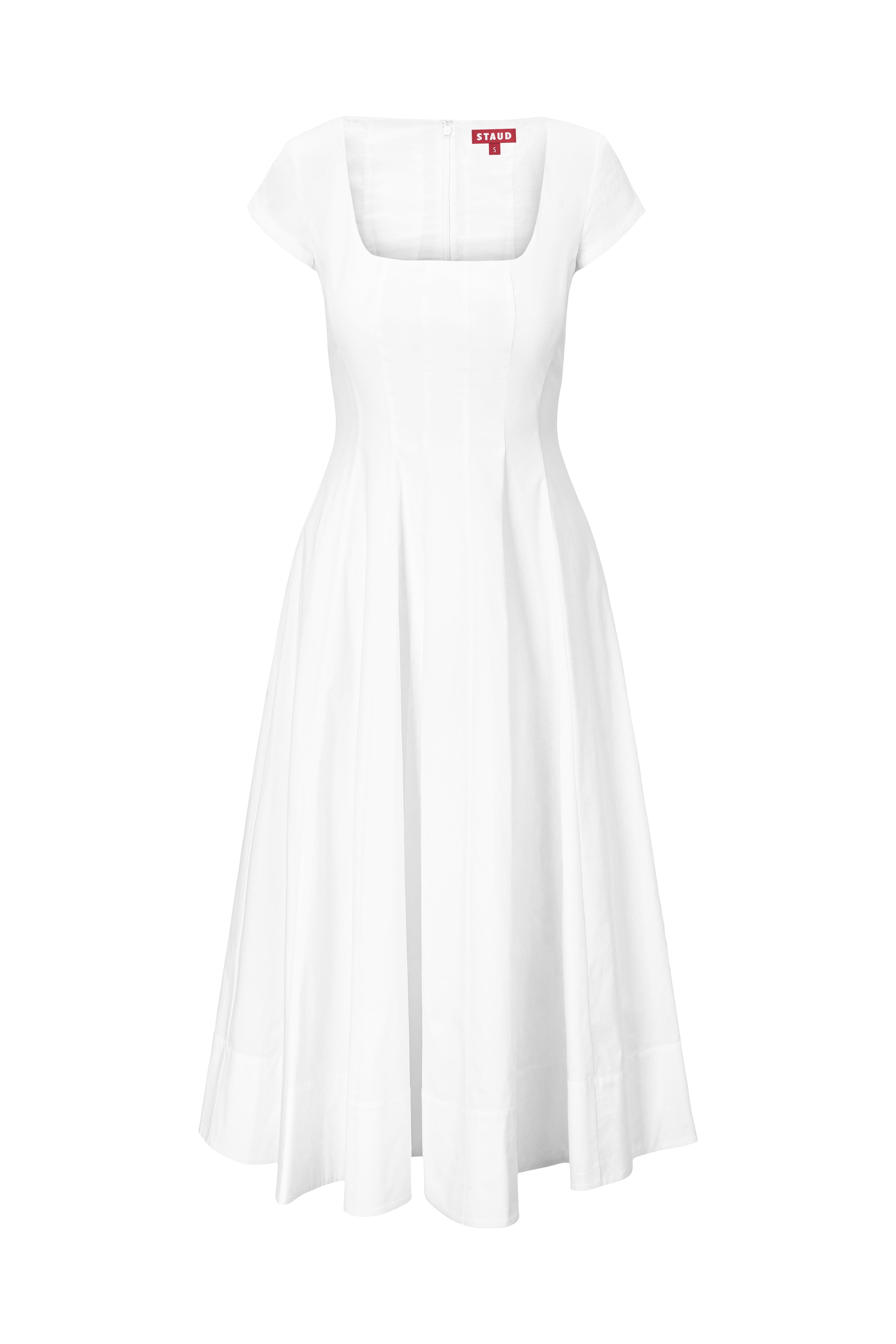 staud wells dress short sleeve STAUD, Short Sleeve Wells Dress in Earth, Size 0