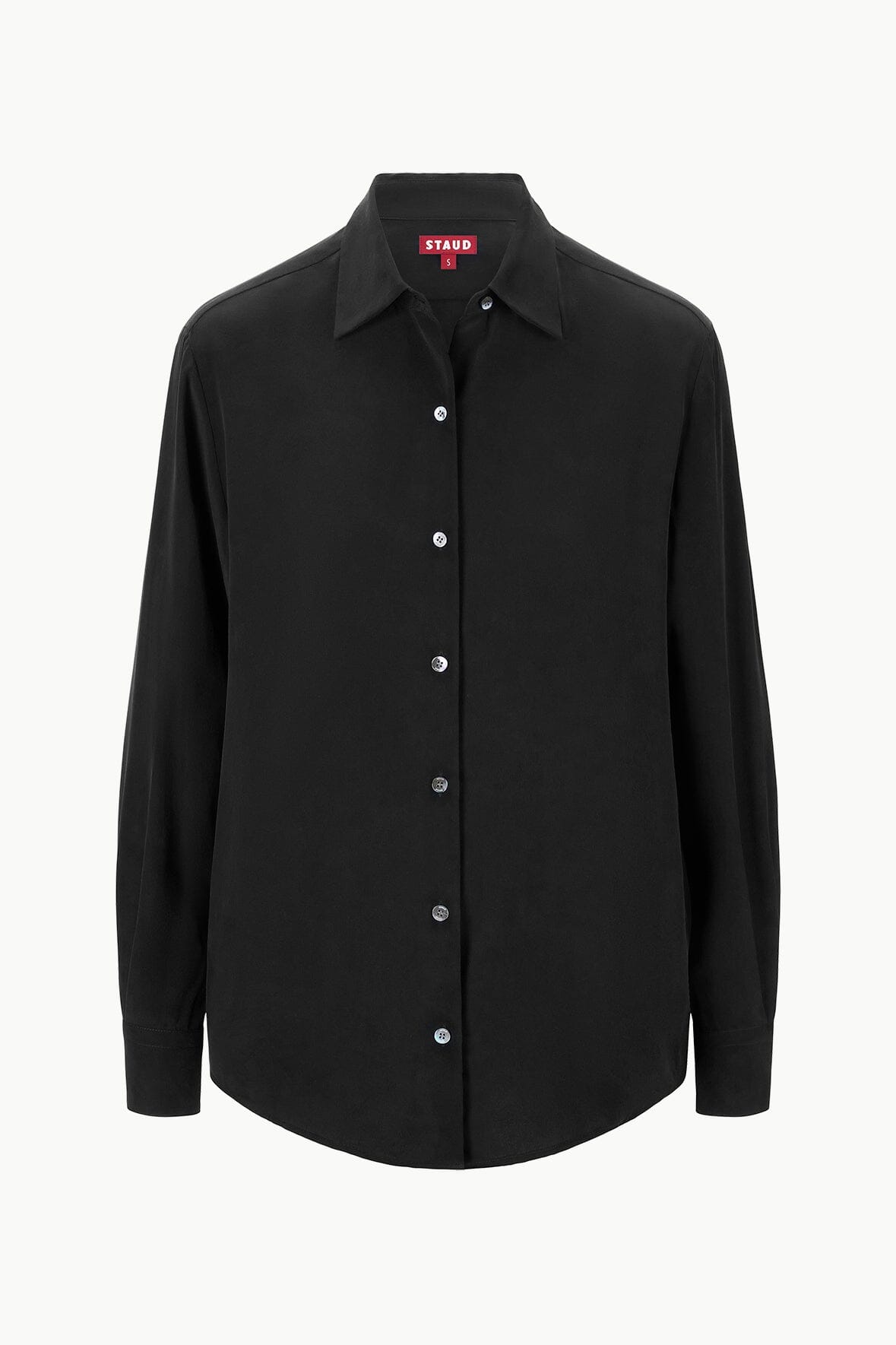 Image ROXBURY SILK SHIRT | BLACK 5 of 5 and Clicking this image will trigger a zoom pop-up