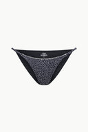 Image SISLEY STRING BIKINI BOTTOM | BLACK WOODBLOCK DITSY FLORAL 5 of 5