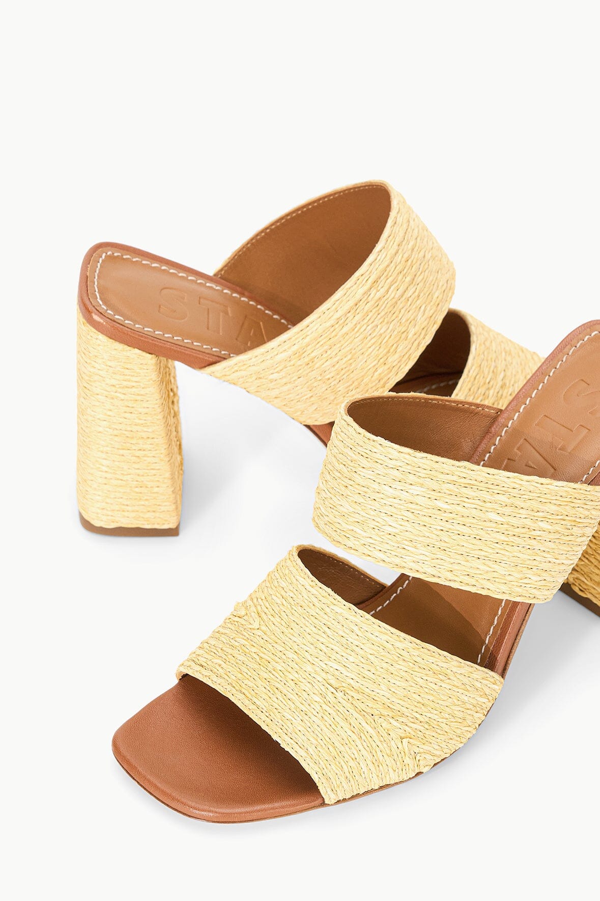 Image SKYLAR HEEL | NATURAL RAFFIA 8 of 8 and Clicking this image will trigger a zoom pop-up