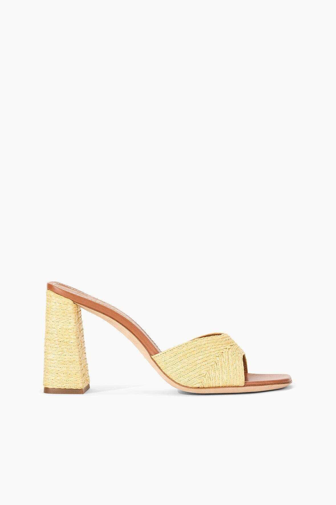 Image SLOANE HEEL | NATURAL RAFFIA 1 of 7 and Clicking this image will trigger a zoom pop-up