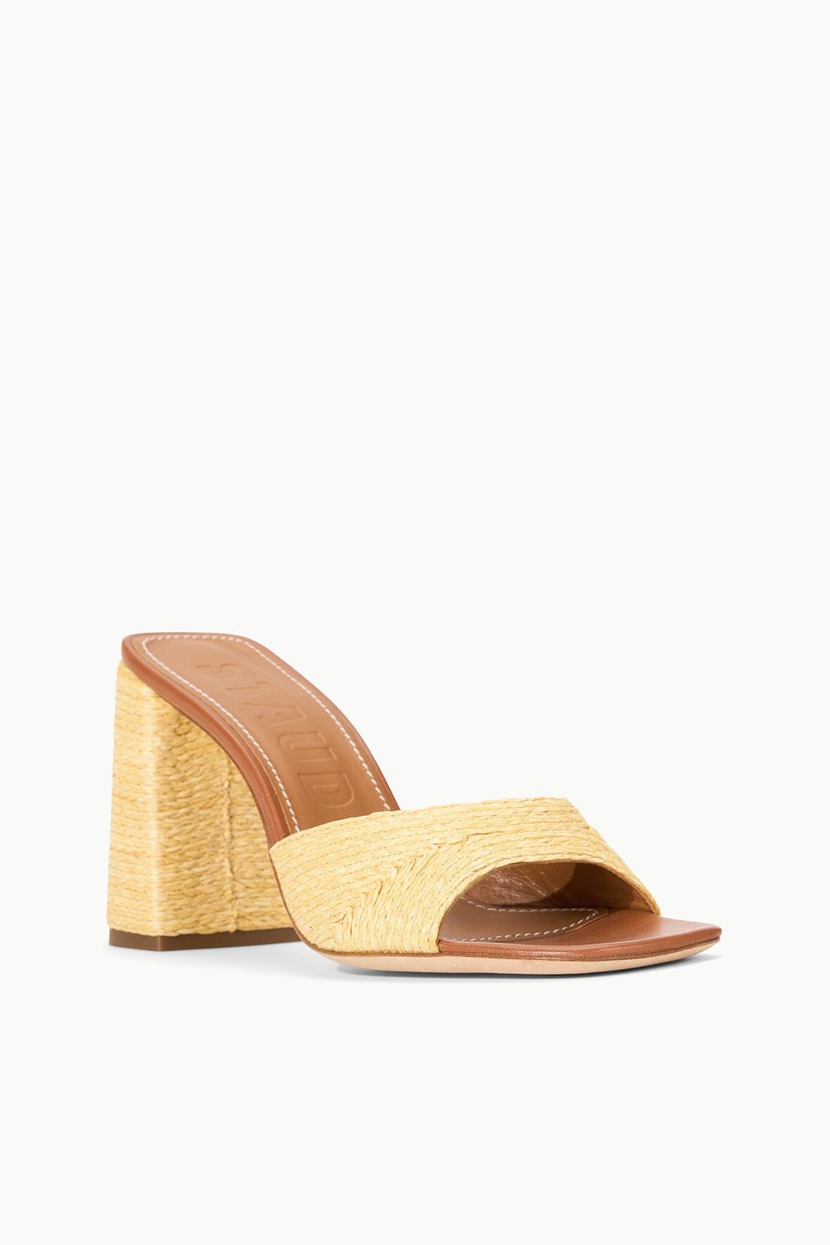 Image SLOANE HEEL | NATURAL RAFFIA 3 of 7 and Clicking this image will trigger a zoom pop-up