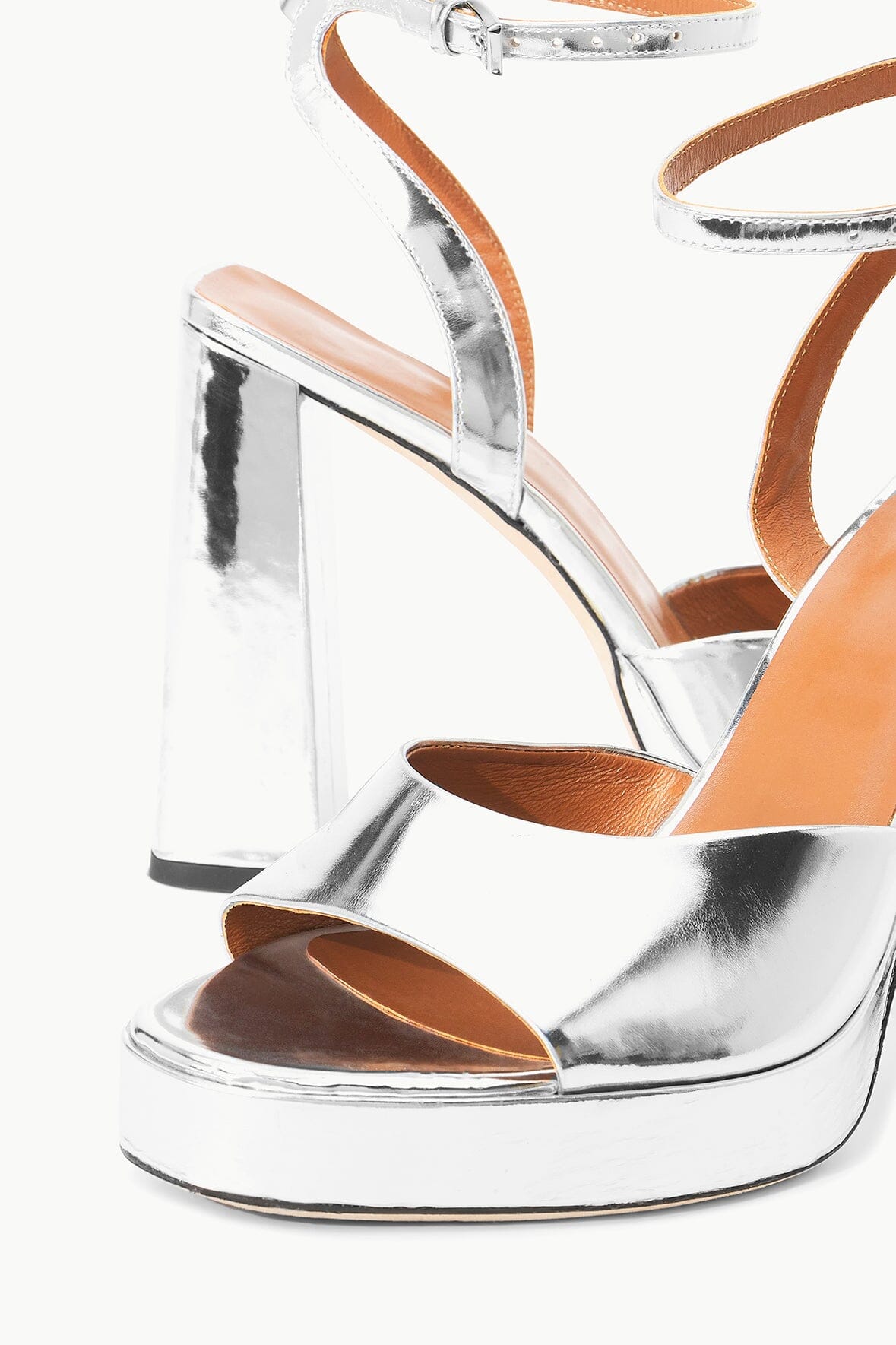 【関税込み】Staud マルチカラー Solange ヒールサンダル SOLANGE PLATFORM CHROME