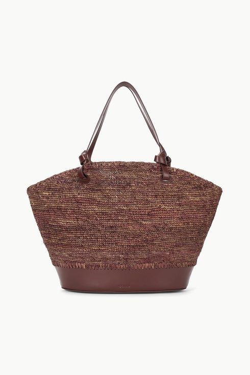 Go to SQUILLO RAFFIA TOTE MAHOGANY view 1