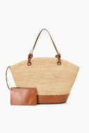 Image SQUILLO RAFFIA TOTE | NATURAL TAN 3 of 7