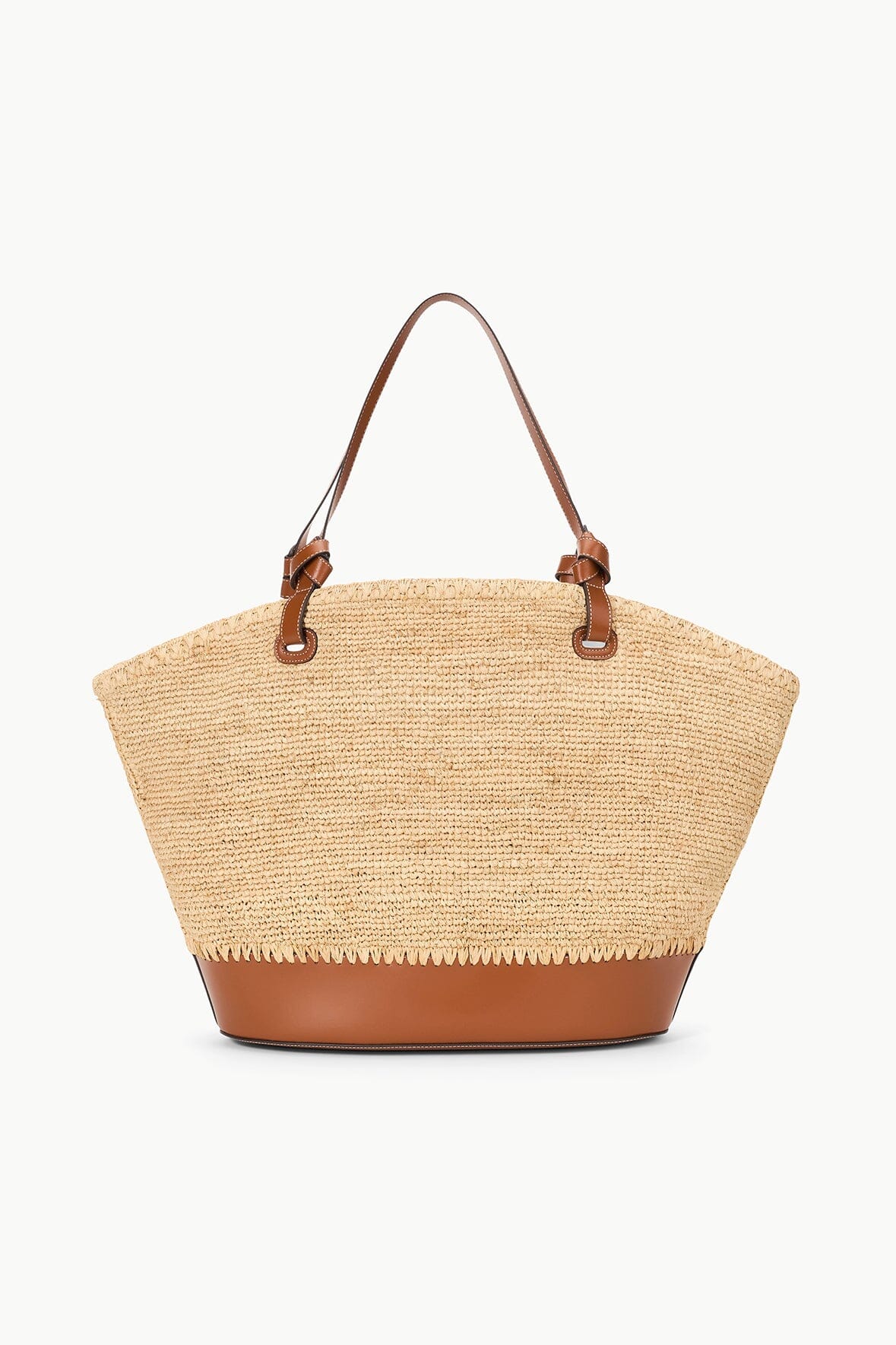 Image SQUILLO RAFFIA TOTE | NATURAL TAN 1 of 7 and Clicking this image will trigger a zoom pop-up