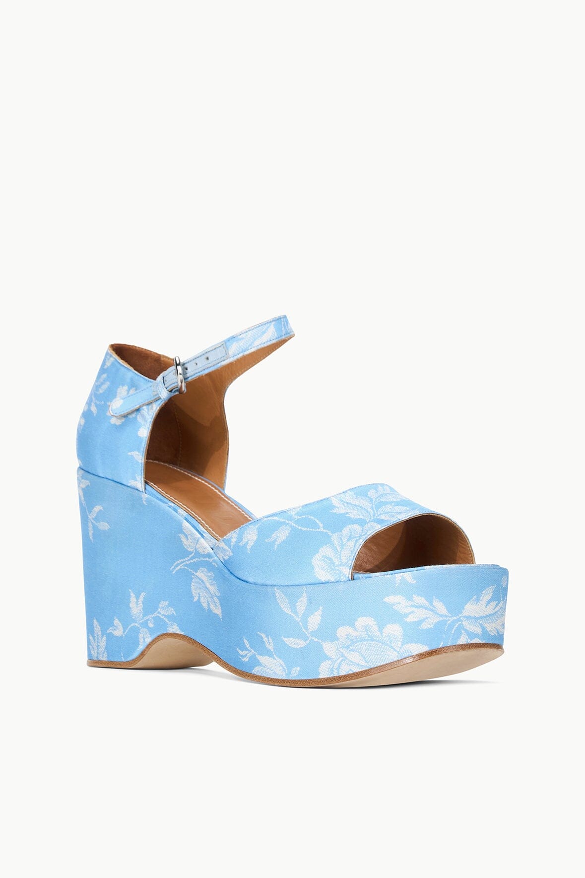 Image STELLA PLATFORM SANDAL | BLUE ROSE 3 of 7 and Clicking this image will trigger a zoom pop-up