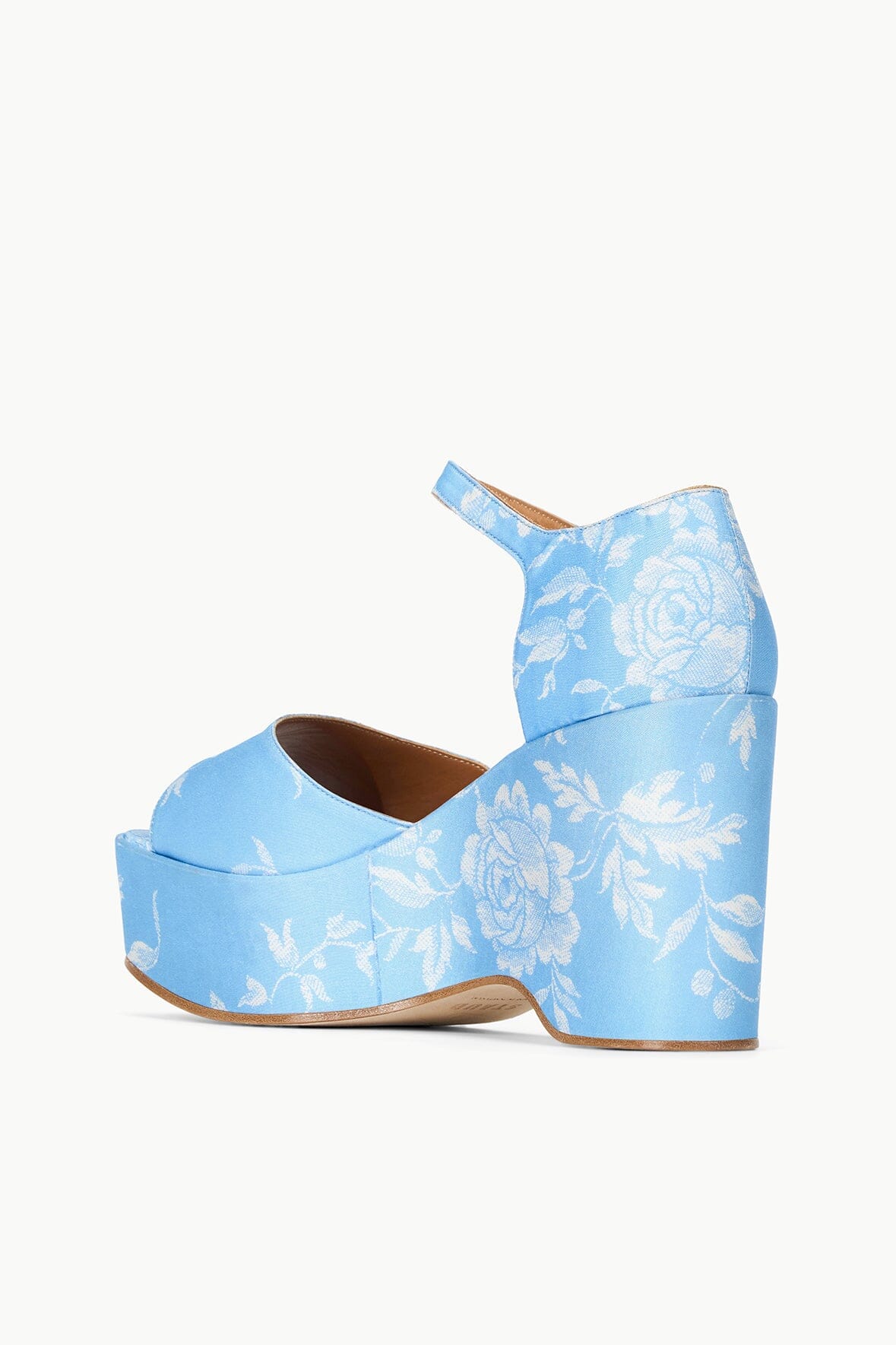 Image STELLA PLATFORM SANDAL | BLUE ROSE 5 of 7 and Clicking this image will trigger a zoom pop-up