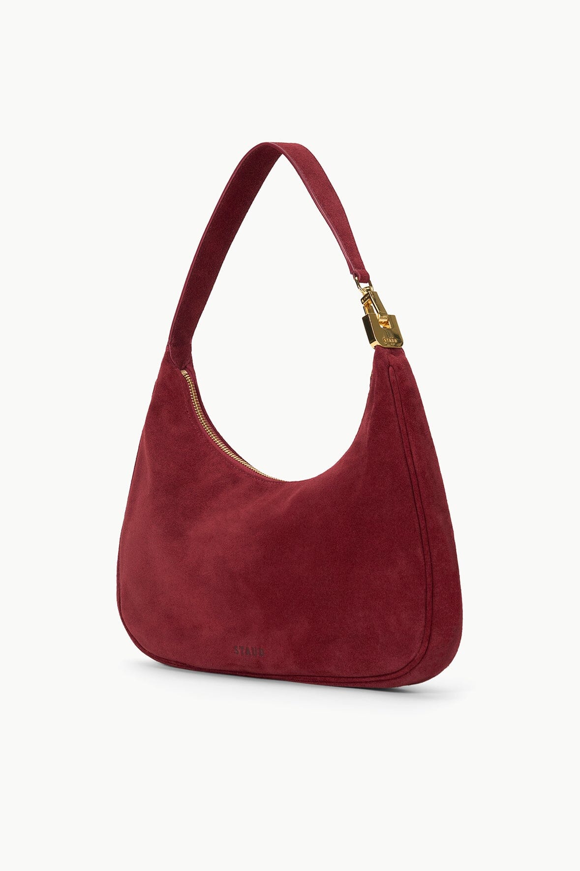 Image SYLVIE SHOULDER BAG | PINOT SUEDE 3 of 6 and Clicking this image will trigger a zoom pop-up